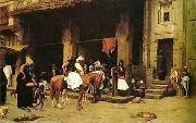 unknow artist Arab or Arabic people and life. Orientalism oil paintings  455 oil on canvas